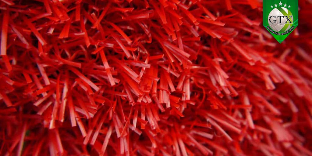 grama sintética decorativa vermelha